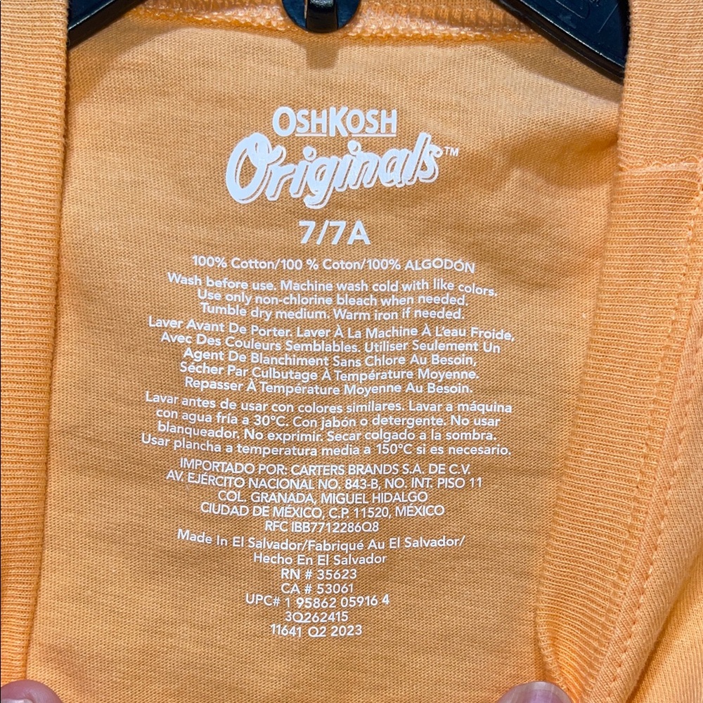 OshKosh B'gosh Orange Checkered Car Tee - Picture 2 of 3